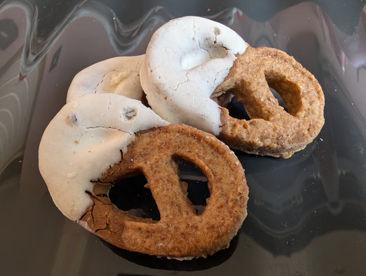 Peanut butter and Carob Pretzels